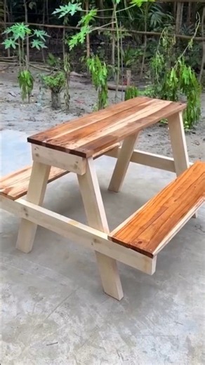 Amazing Wooden Picnic Bench Table | Smart Woodworking Idea