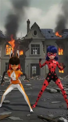 SPIDERMAN X LADYBUG UN AMOR HEROICO VS ENEMIGOS ❤️🖤🕷️🐞