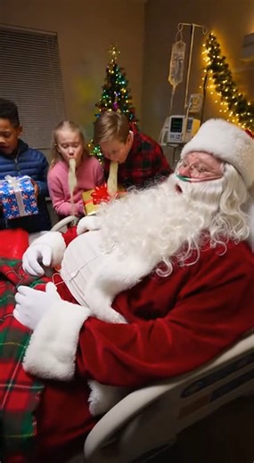 Santa Claus Farts In Hospital Bed, Makes Kids Barf #sora2 #fart #santa #santaclaus #barf #funny