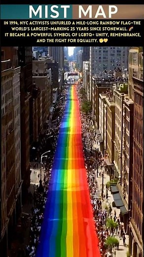 The Day NYC Carried a 1-Mile Rainbow Flag 🌈 | Stonewall 25th Anniversary