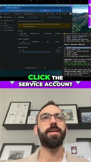Google Cloud Service Account & JSON Key Tutorial: Simple Steps! #shorts