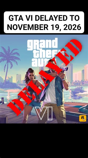 1.6K views | Grand Theft Auto 6 has been delayed again, now releasing on November 19th, 2026:  "These extra months will allow us to finish the game with the level of polish you have come to expect and deserve." #gta6 #gtavi #gta6delayed #delayed #fblifestyletyle #gta #GTAOnline | Brando Underground Gaming | Facebook