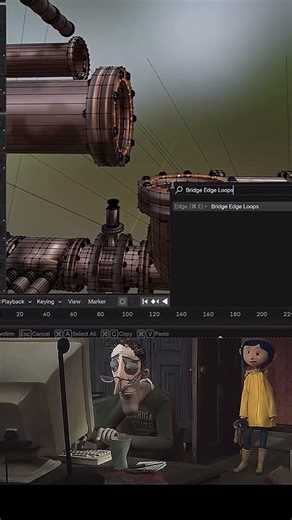 Bridge Faces in Blender 💪#blender #blendertutorial #modelingtips #blender3d #cgthink