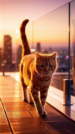 Golden Hour Catwalk😻 #shorts #funny