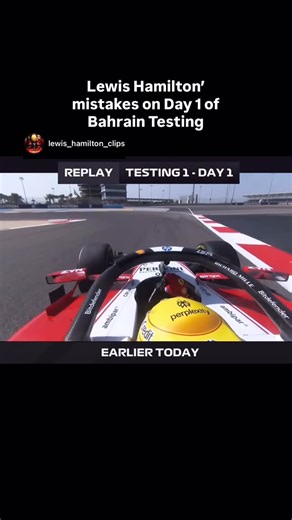 @lewis_hamilton_clips | Finally F1 is back- Lewis Hamilton’s mistakes on Day 1 🎥: F1 TV #f1reels #ferrari #f1 #lewishamilton #formula1 | Instagram