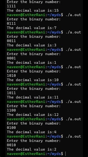 C Program to Convert Binary to Decimal | Easy Logic Explained 🔥