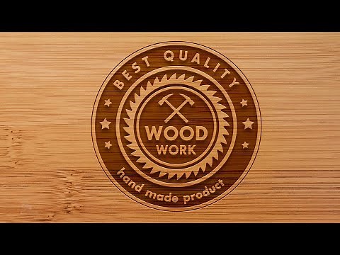 how to make wood work logo design in Adobe illustrator||Rasheed RGD
