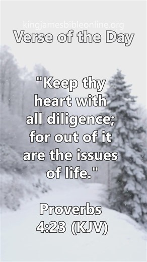Proverbs 4:23 (KJV) - Most Inspiring Bible Verse Revealed!