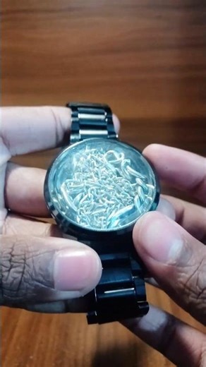 I hid my silver chain INSIDE my watch 😳⌚ | DIY Watch Hack #mechanicalwatch