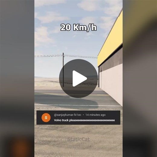 Volvo FH12 Crash Test Simulation