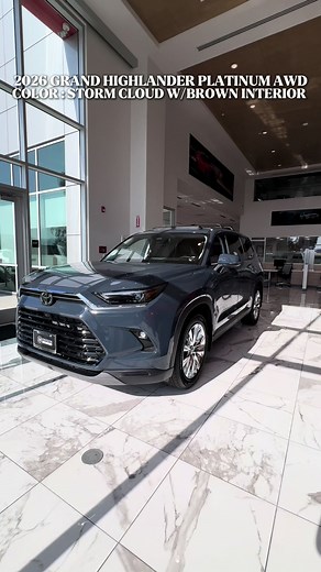2026 Toyota Grand Highlander Platinum AWD in Storm Cloud