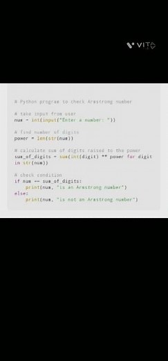 in python program finding the Armstrong number