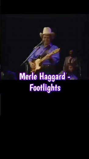 Merle Haggard - Footlights (Lyrics) #70smusic #countrymusic #songlyrics