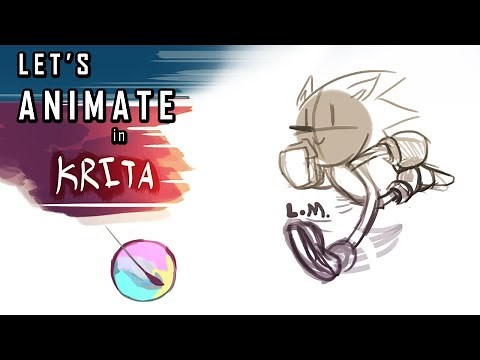 Let's Animate in Krita! | Basic Sonic Running Animation