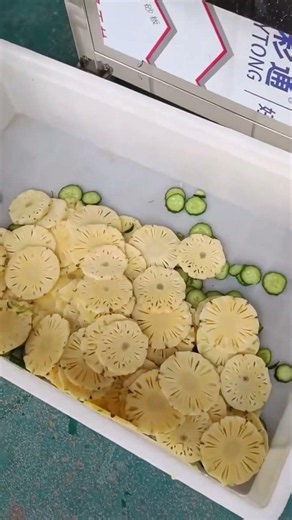 This Pineapple Cutting Machine Is Insanely Fast 🍍🔥
