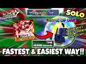 Fastest & Easiest Way How To Get Secret Unit In ProdigyZone EXTREME? | All Star Tower Defense Roblox