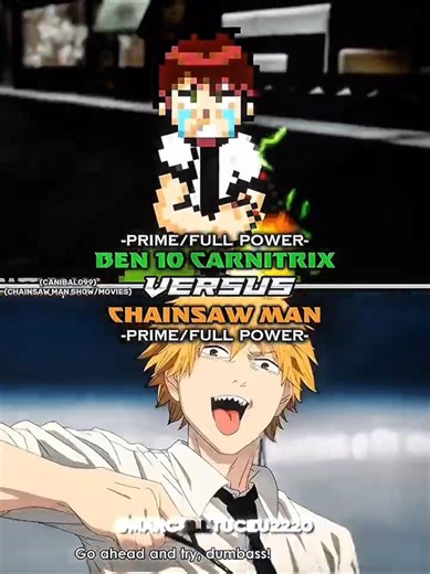 Ben 10 (Carnitrix) vs Chainsaw Man #short #carnitrix #chaisawman #battle #edit