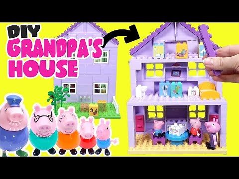 Peppa Pig DIY Grandpa's Family House Build Contruction for Kids