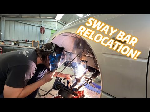 Relocating holden commodore sway bar mounts!