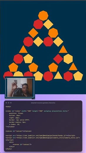 Interactive Fractal in javascript #Fractal #math #javascript #creativecoding #computervision
