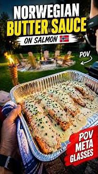 NORWEGIAN BUTTER SAUCE & GRILLED SALMON