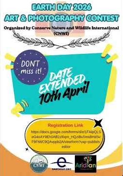 Date of Earth Day registration has been extended.