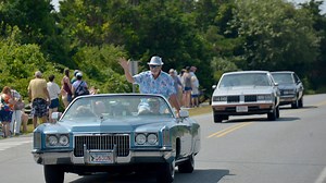Antique Car Parade through Dennis