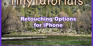 Retouching Options for iPhone