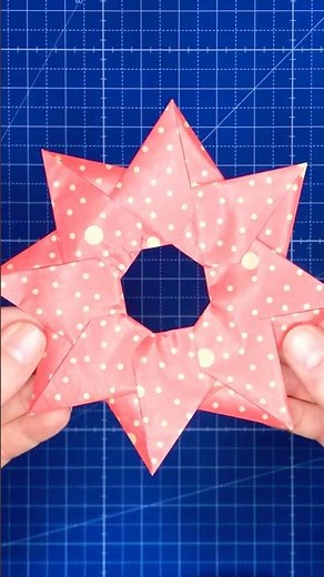 Origami star making | Folding simple 8-corner stars for Christmas | DIY Christmas decorations