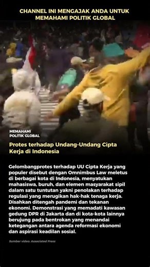 Demonstrasi Penolakan UU Cipta Kerja di Indonesia