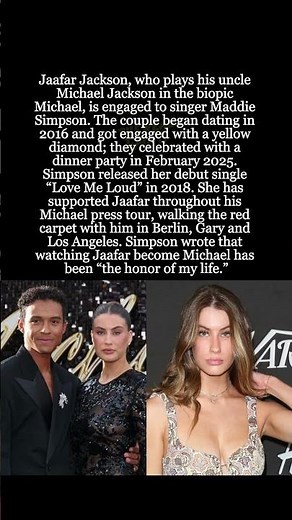 Jaafar Jackson Engaged to Singer Maddie Simpson After Nearly a Decade Together #shorts#JaafarJackson