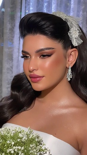 ‏CLASSIC BRIDL 🤍✨ #makeup #makeupartist #explore