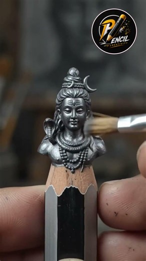 Mini Shiv Shankar Pencil Sculpture | Incredible Pencil Carving