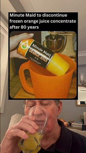 Minute Maid To Discontinue Frozen Orange Juice Concentrate After 80 Years.
