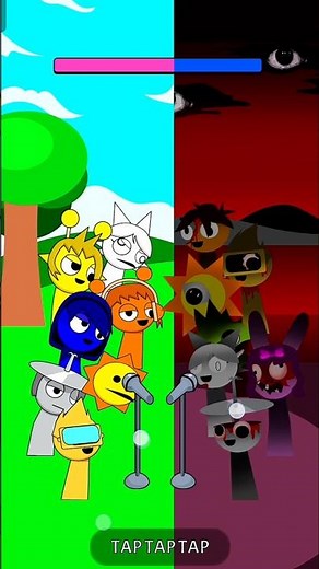 This game has Sprunki Normal VS Horror in Left Or Right Music Beats #spranky #sprunki #horror