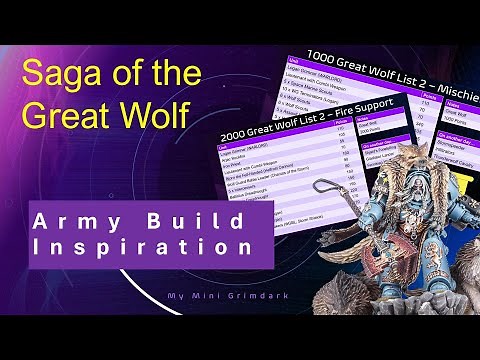 6 Space Wolves Lists for Saga of the Great Wolf | 2000 & 1000pt Detachment Builds (Warhammer 40,000)