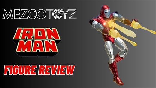 Mezco Toyz One:12 Collective Marvel Iron Man Silver Centurion Figure Showcase