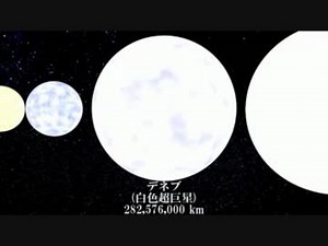 【宇宙ヤバイ】恒星の大きさ比較2016