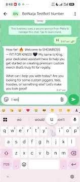 setting up naija bot with a brand SHOWBOSS