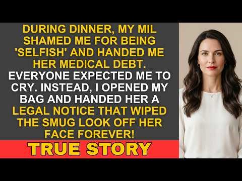 My Mother-in-Law Handed Me Her Hospital Bill At Dinner — Then I Handed Her The Lease I Just Bought