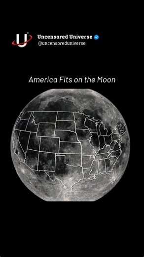 America Fits on the Moon… Here’s How Big It Really Is 🌕