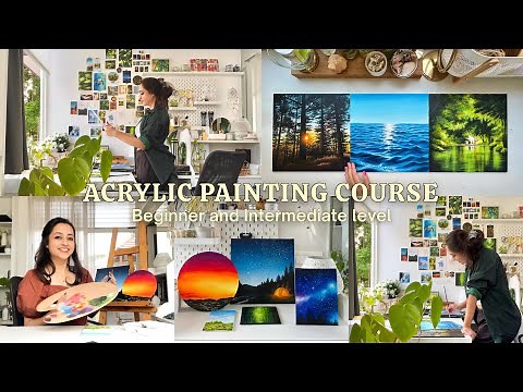 Acrylic Painting Course for Beginners and Intermediate levels ✨