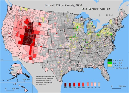 The Mormon birth rate is already in decline and is sub replacement in Utah so I think this projection is wrong. As for the Amish: that's an interesting case. Their population growth is entirely parasitical on the external society subsidizing their lifestyle as a source of luxury craft goods. That's not sustainable and I strongly suspect they hit a problem especially if they become a dominant majority in any particular state or another.