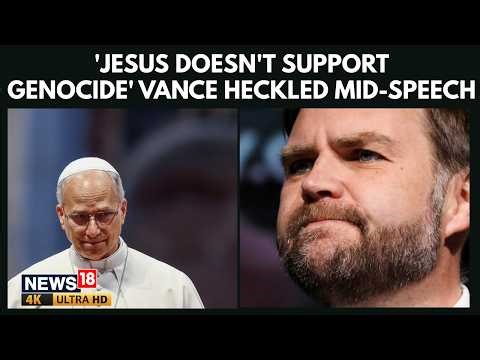 DRAMATIC SCENE: JD Vance Speech Interrupted by Crowd Chanting “Jesus Doesn’t Support Genocide” | 4K