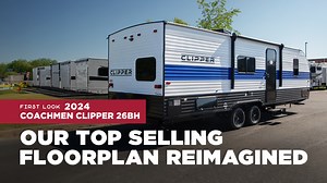 1.2K views | The 2024 Coachmen Recreational Vehicles Clipper 26BH is the perfect travel trailer for a large family.  Jackknife Sofa  Front Bedroom  Double Bed Bunks  Pass-Through Storage Share the Clipper with a friend: https://www.generalrv.com/product-coachmen-rv/clipper-5k-series-travel-trailer | General RV Center | Facebook