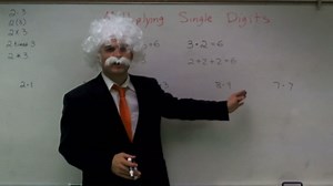 Multiplying single digits - free math help - online tutor