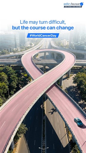 Policybazaar on Instagram: "Life doesn’t always go as planned, but early care can help treat cancers, and the right health insurance supports the journey. ​ #PolicyBazaar #WorldCancerDay #HealthInsurance"
