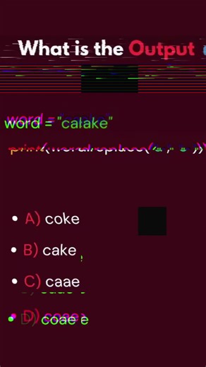 What is the Output of this Python Code