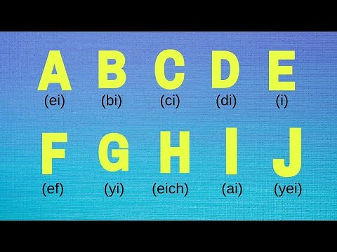 El alfabeto en inglés con pronunciación. Lección 4.