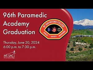The Mt SAC 96th Paramedic Academy graduation ceremony